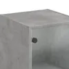 Vysoká skříň se skleněnými dvířky betonově šedá 35x37x142 Náhled obrázku produktu 11