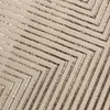 Moderner Kurzflorteppich Beige geometrisches Design mit Produktbild-Vorschau 3