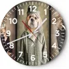 Wanduhr - Rund - Glasuhr - Tier Abstraktion - 30x30cm - Produktbild-Vorschau 1