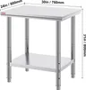 VEVOR Table de travail en acier inoxydable 760 x 600 x 70 Voir les images du produit 16