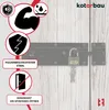 KOTARBAU® Bolzenriegel Riegel 29/7,8 cm mit Vorhängeschloss Produktbild-Vorschau 6