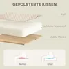 Relaxační křeslo HOMCOM s podnožkou, otočné, televizní Náhled obrázku produktu 6