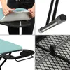 Collage of four close-up images showing details of an ironing board. Produktbild-Vorschau