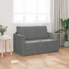 vidaXL Rozkladacia pohovka tmavosivá 124 x 71 x 78 cm zamat Náhľad obrázku produktu 3