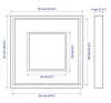 SANNAHED Ikea Passepartouts Bilderrahmen, weiß, 25x25 cm Produktbild-Vorschau 2