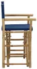 vidaXL Chaises de régie pliantes 2 pcs. Bleu Bambou et Voir les images du produit 11
