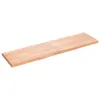 Tischplatte 180x50x(2-6) cm Massivholz Behandelt Baumkante Produktbild-Vorschau 2