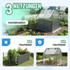 Quictent Hochbeet mit Abdeckung, Pflanzkasten-Set für den Produktbild-Vorschau 3