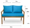 Gartenkissen Set blau – 140x50 + 2x70x50 cm – Für Produktbild-Vorschau 3