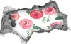 Selbstklebender Loch-3D-Aufkleber 95x73 cm Rosen Produktbild-Vorschau 1