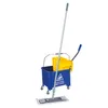 A cleaning set including a mop, bucket, and accessories, presented on a white background. Voir les images du produit