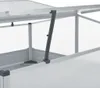 vidaXL Skleník z pozinkované oceli, šedý, 100 × 100 × 85 cm Náhled obrázku produktu 4