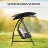 Outsunny Hollywoodschaukel Polyrattan Schaukel Schaukelbank Produktbild-Vorschau 7
