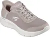 A single beige Skechers Go Walk shoe is shown from a side-angle on a white background. Anteprima dell’immagine prodotto