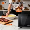 20L 700W Mini mikrovlnná rúra čierna/strieborná Ovládanie Náhľad obrázku produktu 2