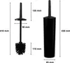 ADGO, brosse de toilettes noire, brosse de toilettes sans Voir les images du produit 6