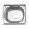 A top-down view of a stainless steel sink on a white background. Podgląd zdjęcia produktu