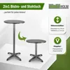 Stehtisch 2in1 Bistrotisch Alu klappbar höhenverstellbar Produktbild-Vorschau 3