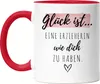 Glück Ist Eine Erzieherin Wie Dich Zu Haben Tasse Rot  Produktbild-Vorschau 1