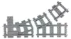 Trixbrix Weiche links R40, modular – Schienen kompatibel Produktbild-Vorschau 3