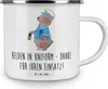 Mr. & Mrs. Panda Teetasse Polizist Held - Weiß - Geschenk, Produktbild-Vorschau 3