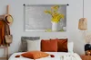 MuchoWow® Wandteppich Wandbehang Blumen - Gelb - Stilleben Produktbild-Vorschau 5