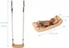 A swing seat with ropes and dimensions shown. Anteprima dell’immagine prodotto