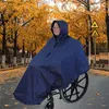 Reflektierender Hochglanz-Rollstuhl-Regenponcho, Produktbild-Vorschau 5