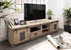 MASSIVMOEBEL24 | Meuble TV 200x55 Manguier laqué blanchi Voir les images du produit 9