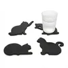 Balvi Sous-verre avec aimants Chats noirs félins - Lot de 4 Voir les images du produit 2