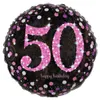 AMSCAN 3378701 Fóliový balón Happy Birthday 50 - Ø 43 cm, Náhľad obrázku produktu 1