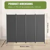 VEVOR - Separador de ambientes, biombo de 4 paneles, panel Vista previa de la imagen del producto 7