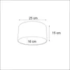 Samtlampenschirm Schwarz Oval 25 16 15 Produktbild-Vorschau 3