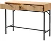 Konsole 2 Schubladen Front Effekt Holz mit Rillen - L100 x Produktbild-Vorschau 3