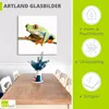 ARTland Glasbild Frosch auf einem Blatt Größe: 20x20 cm Produktbild-Vorschau 3
