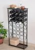 DanDiBo Portabottiglie in metallo nero in piedi 100 cm Rico Anteprima dell’immagine prodotto 11
