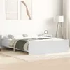 vidaXL Giroletto con testiera e pediera bianco 120x190 cm Anteprima dell’immagine prodotto 2
