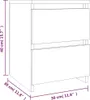 vidaXL Nachttisch Räuchereiche 30x30x40 cm Holzwerkstoff Produktbild-Vorschau 9