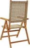 vidaXL Gartenstühle 2 Stk. Beige Massivholz Akazie und Poly Produktbild-Vorschau 7