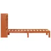 Massivholzbett mit Regal ohne Matratze Wachsbraun 100x200 Produktbild-Vorschau 5