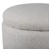 Limpen Pouf Ø32cm mit Aufbewahrung weiß. Produktbild-Vorschau 8