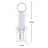 A clear, professional studio shot of a plastic feeding syringe with measurement markings. Produktbild-Vorschau