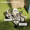 A garden wagon filled with gardening tools and plants, set on a grassy lawn. Produktbild-Vorschau