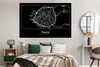 MuchoWow® Poster Paris - Karte - Stadtplan 180x120 cm - Produktbild-Vorschau 4