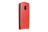 A red flip cover case for a smartphone is shown against a white background. Náhľad obrázku produktu