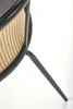 A close-up view of the leg and woven seat of a chair. Podgląd zdjęcia produktu
