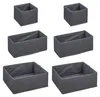 Relaxdays Schubladen Organizer, 6-teiliger Wäscheorganizer Produktbild-Vorschau 1