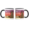 Best Horse Mum Ever Tasse Schwarz Pferdehufe Hand Produktbild-Vorschau 3