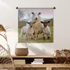 MuchoWow® Wandteppich Wandbehang Schafe - Natur - Schwarz - Produktbild-Vorschau 6