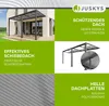 Juskys Terrassenüberdachung Jakarta 6x3 m mit Schiebedach - Produktbild-Vorschau 4